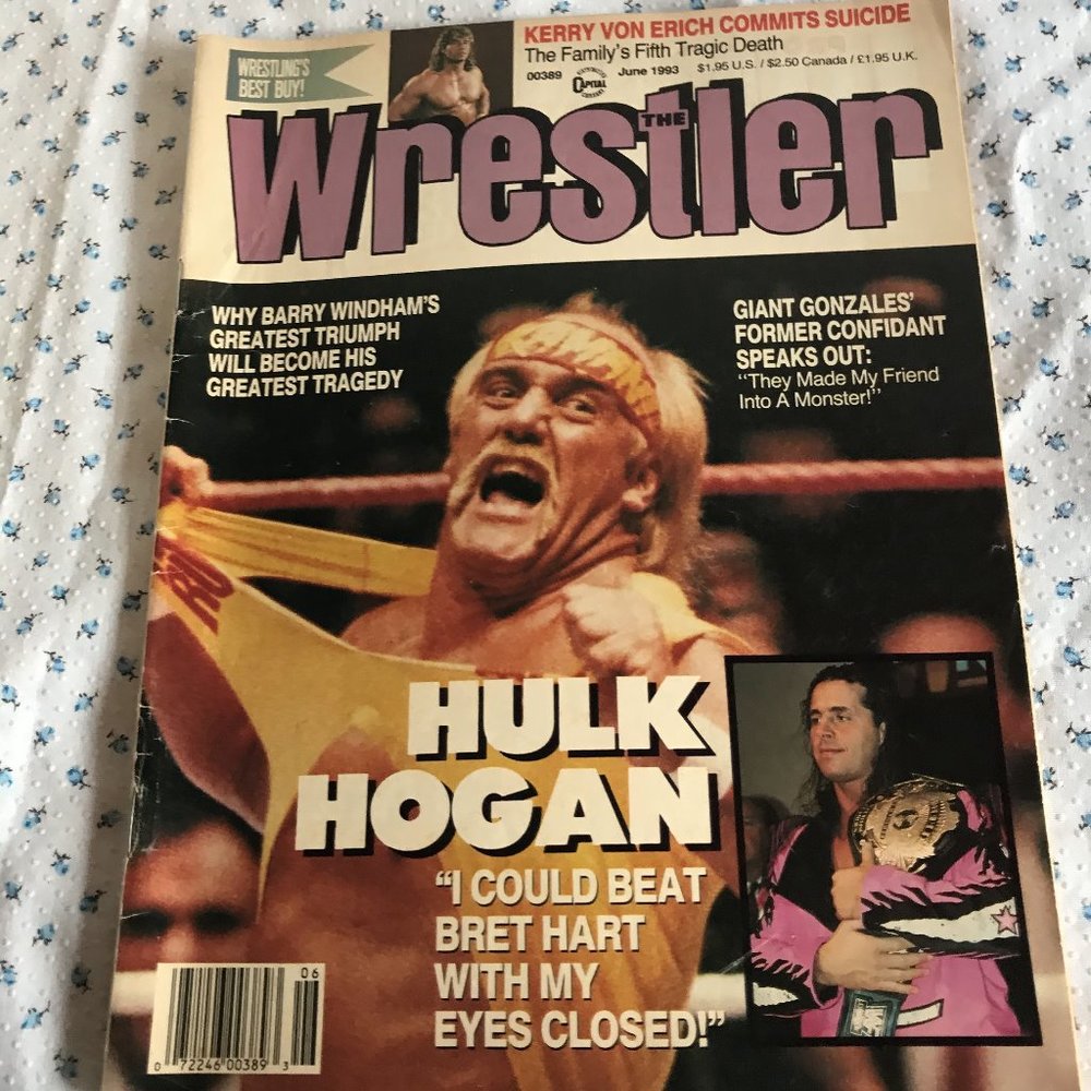 Vintage magazine The Wrestler June 1993